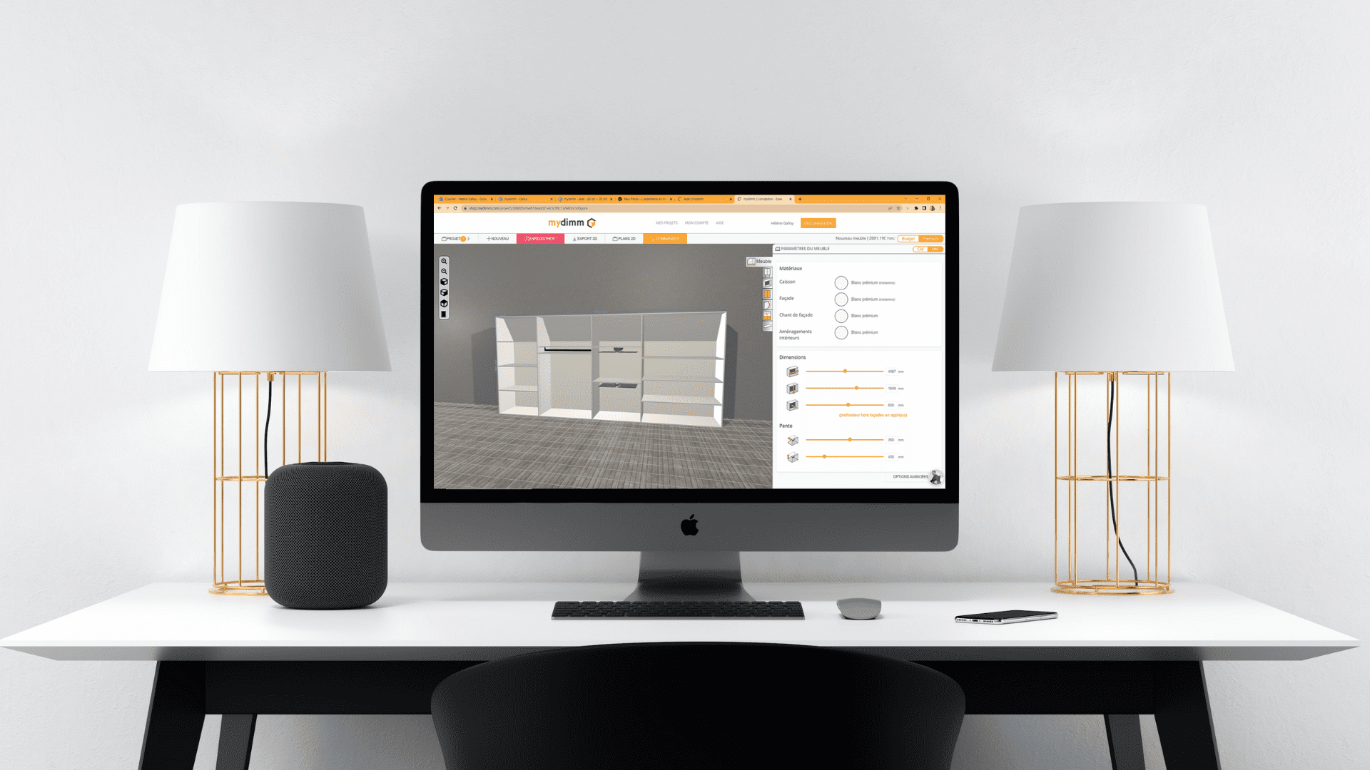 MyDimm Configurateur 3D en ligne
